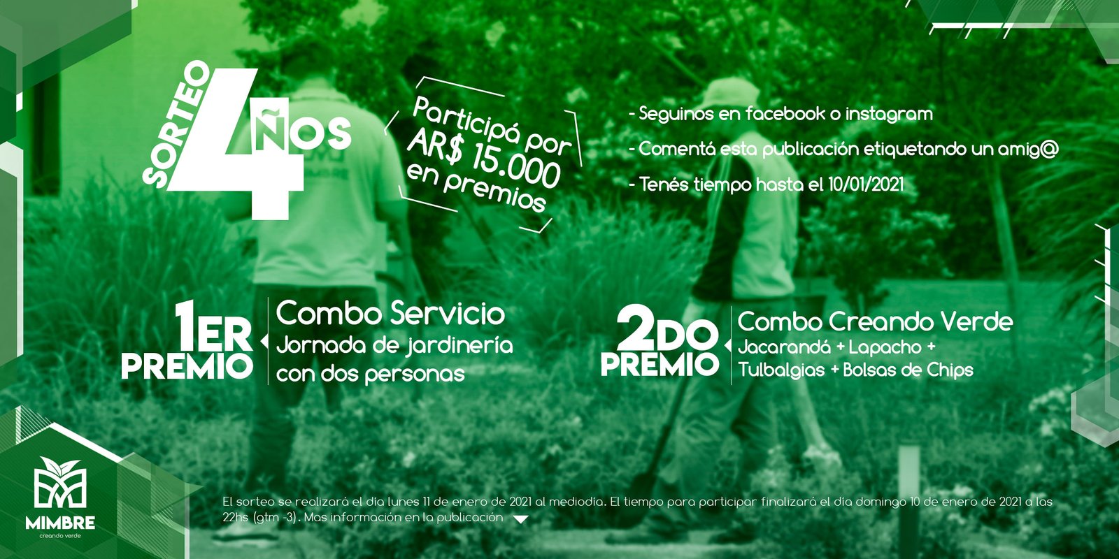 Lee más sobre el artículo Sorteo 4to Aniversario de Mimbre